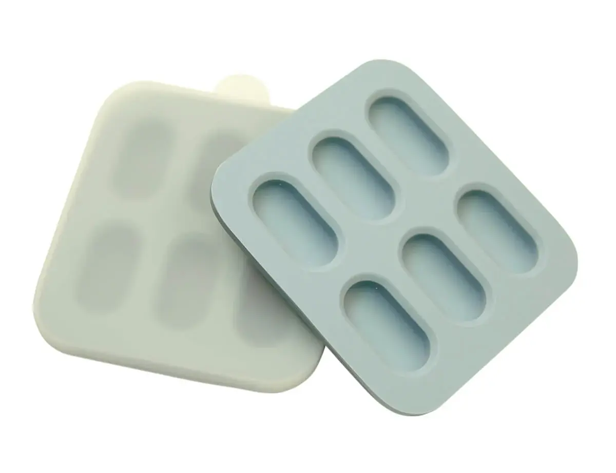 Cherub Baby Cherub Baby Silicone Nibble Freezer Tray 2pk - Cerulean / Sage