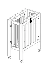 BabyRest Babyrest Dixie Folding Cot - White