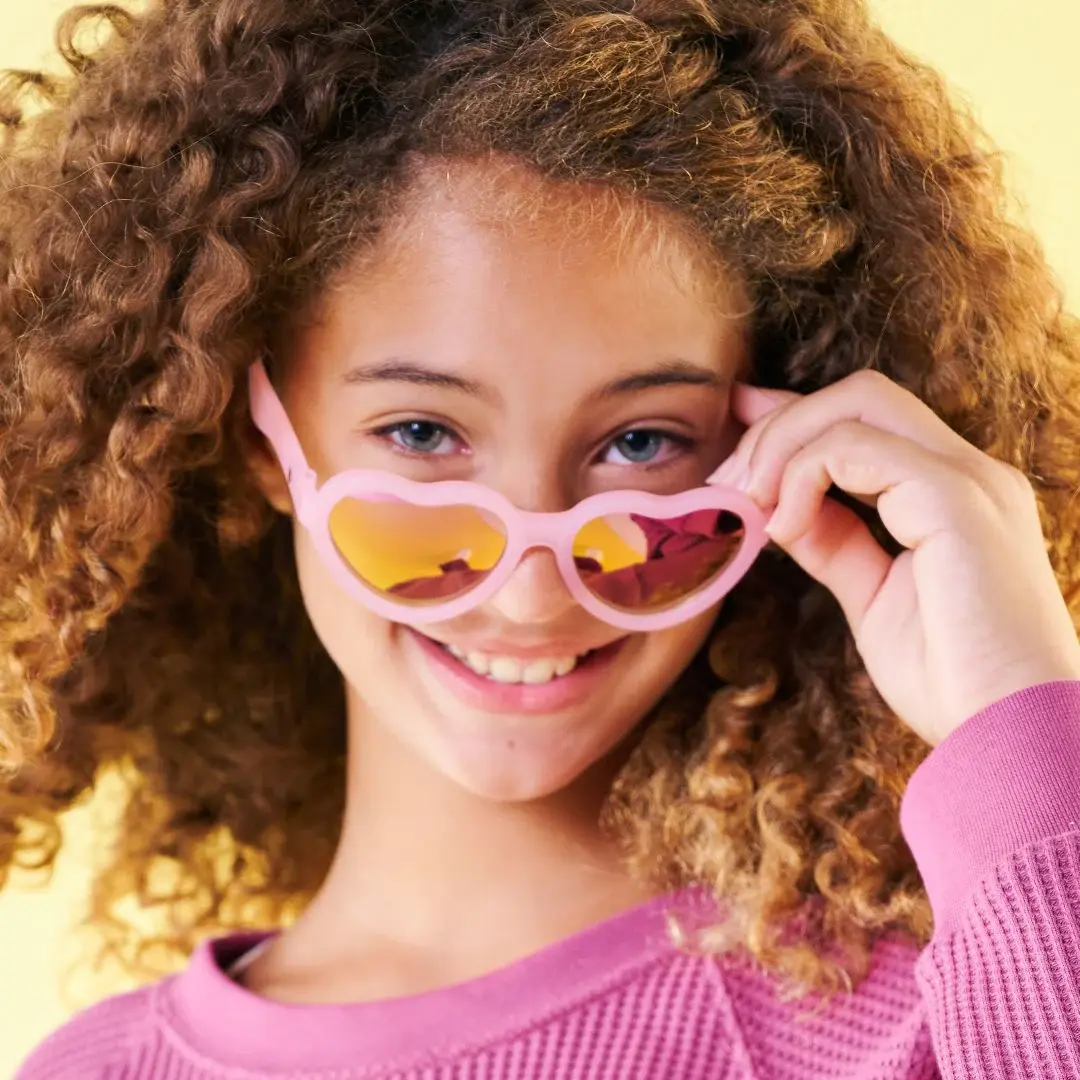 Babiators Polarised Hearts - Babiators Frosted Pink - The Influencer