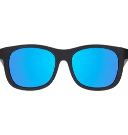 Babiators Polarised Navigators - Babiators Jet Black - Cobalt Blue Mirrored Lenses