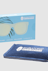 Babiators Polarised Navigators - Babiators Jet Black - Cobalt Blue Mirrored Lenses