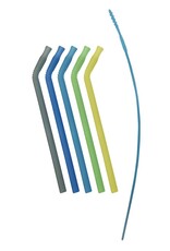B.Box b.box 5pc Silicone Straw - Pool Party
