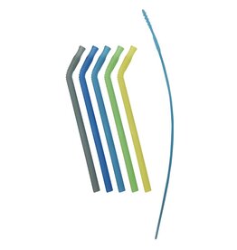 B.Box b.box 5pc Silicone Straw - Pool Party