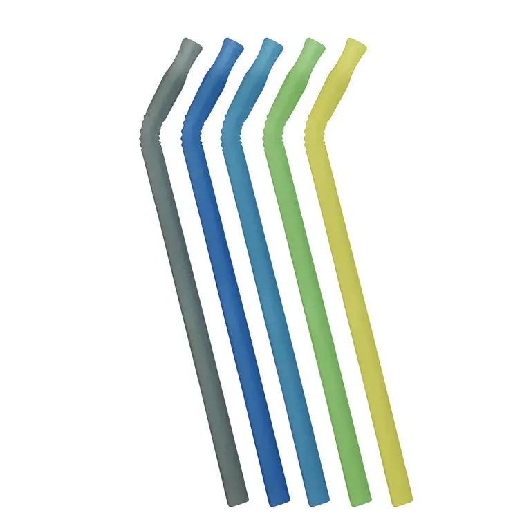 B.Box b.box 5pc Silicone Straw - Pool Party