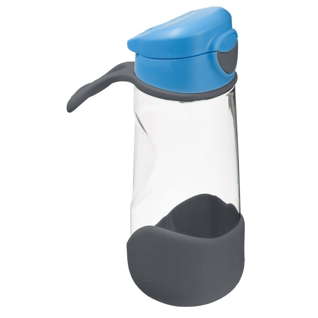 B.Box b.box Sports Spout 450ml Bottle - Blue Slate