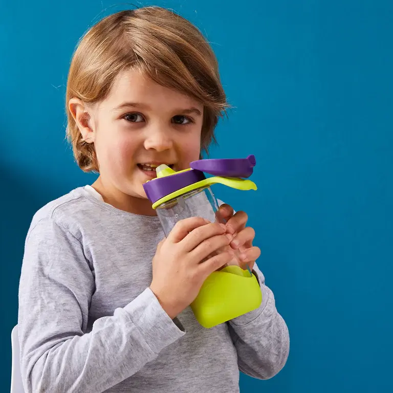 B.Box b.box Sports Spout 450ml Bottle - Blue Slate