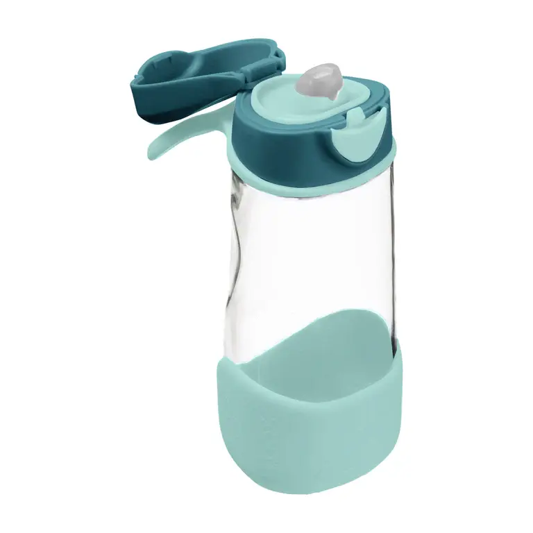 B.Box b.box Sports Spout 450ml Bottle - Emerald Forest