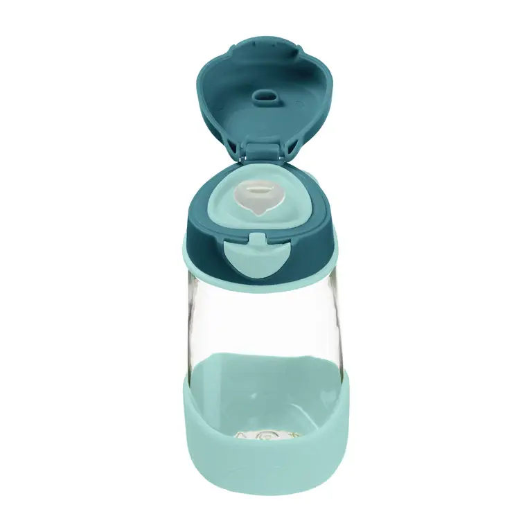 B.Box b.box Sports Spout 450ml Bottle - Emerald Forest