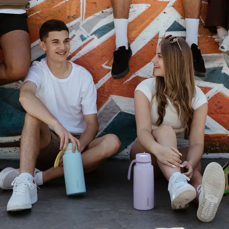 B.Box b.box Insulated flip bottle - 1000ml Pool Side