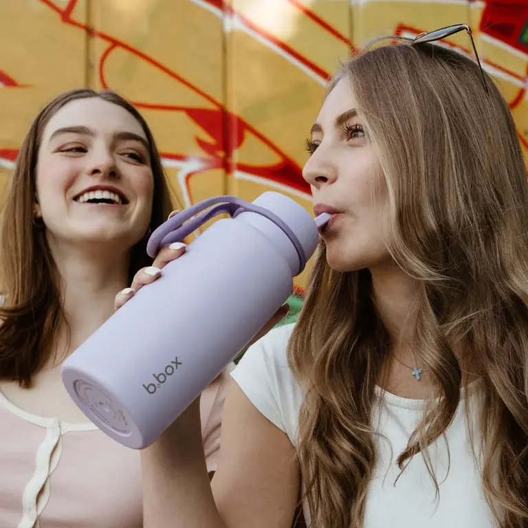 B.Box b.box Insulated flip bottle - 1000ml Lilac Love