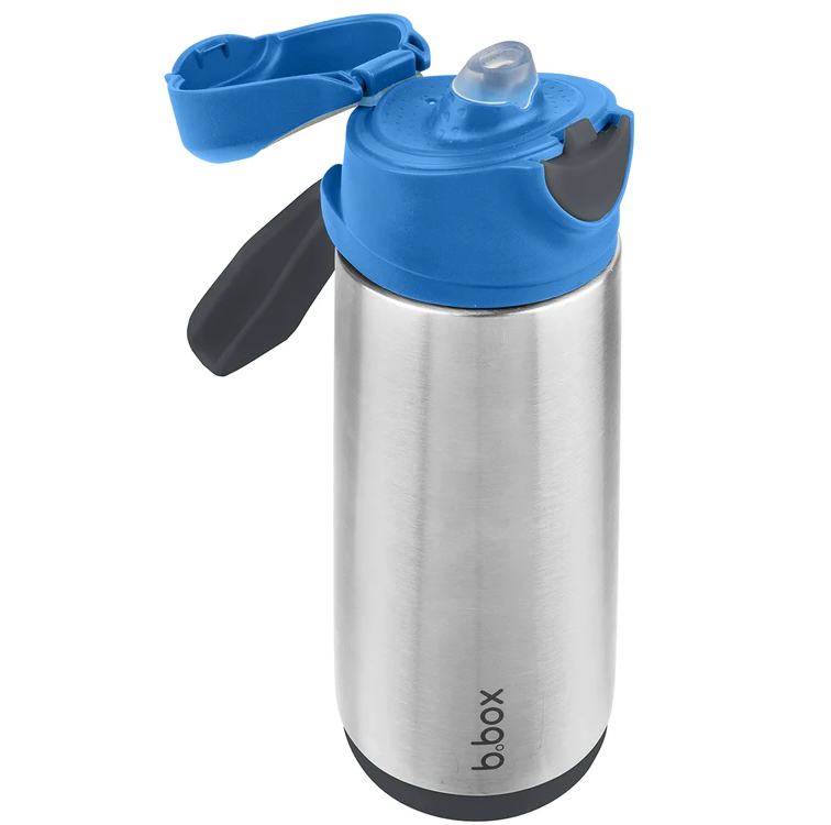 B.Box b.box Insulated spout bottle -500ml Blue Slate