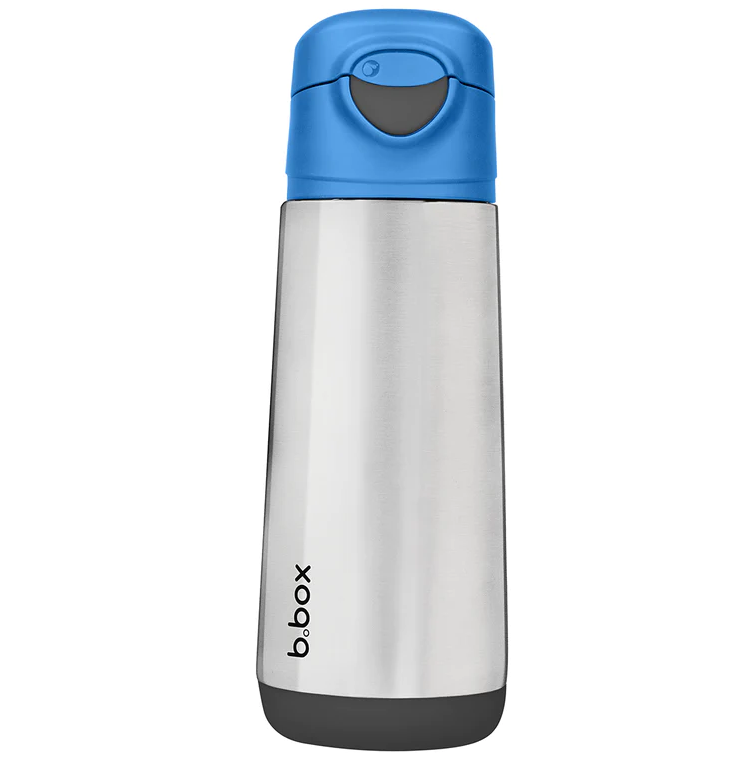 B.Box b.box Insulated spout bottle -500ml Blue Slate