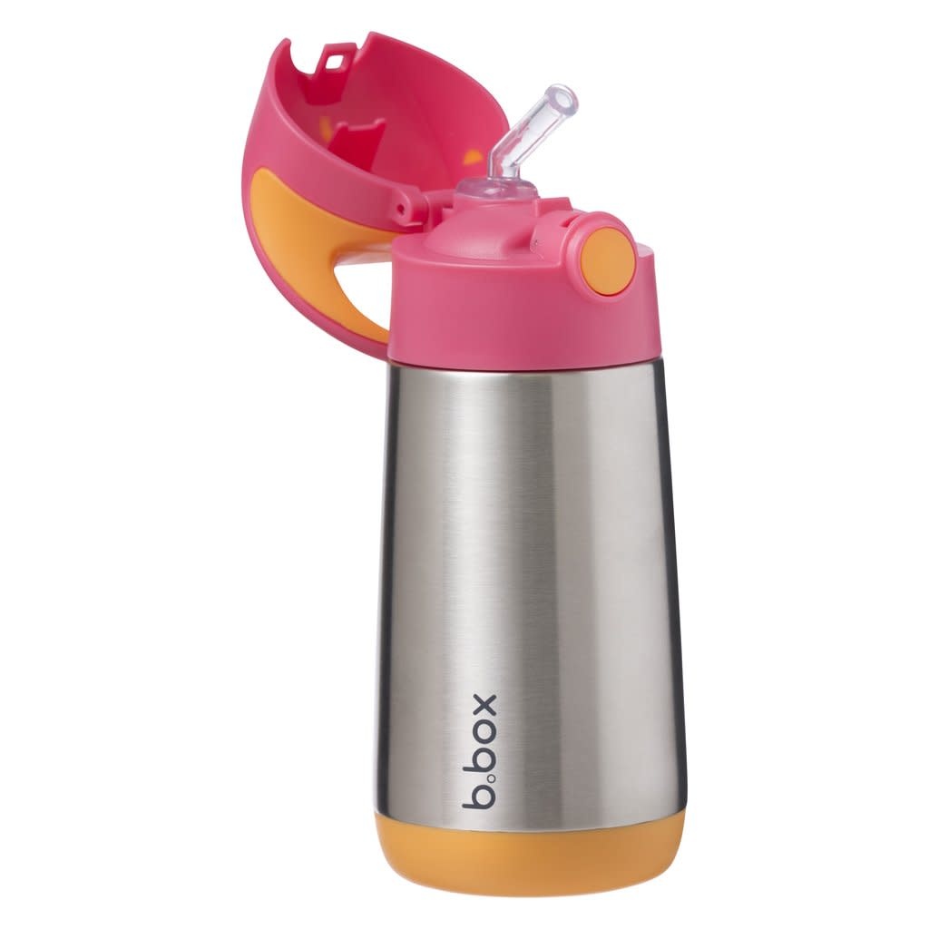 B.Box b.box Insulated Drink Bottle 350ml - Strawberry Shake