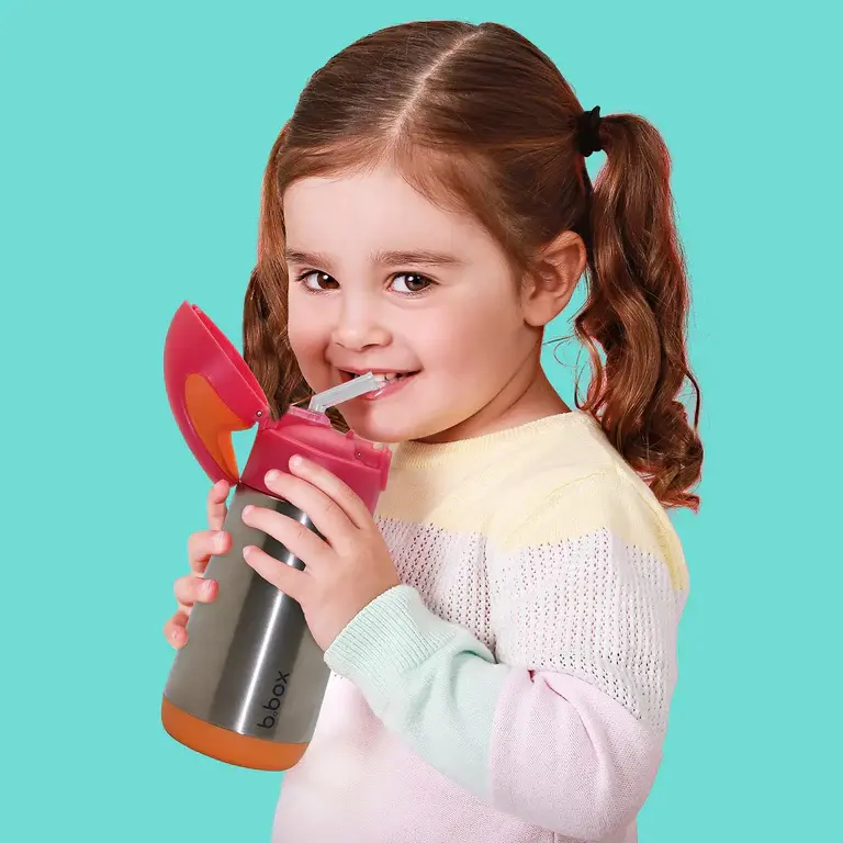 B.Box b.box Insulated Drink Bottle 350ml - Blue Slate