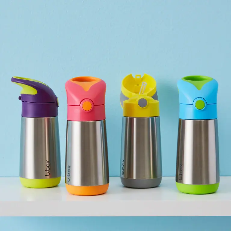 B.Box b.box Insulated Drink Bottle 350ml - Lilac Pop