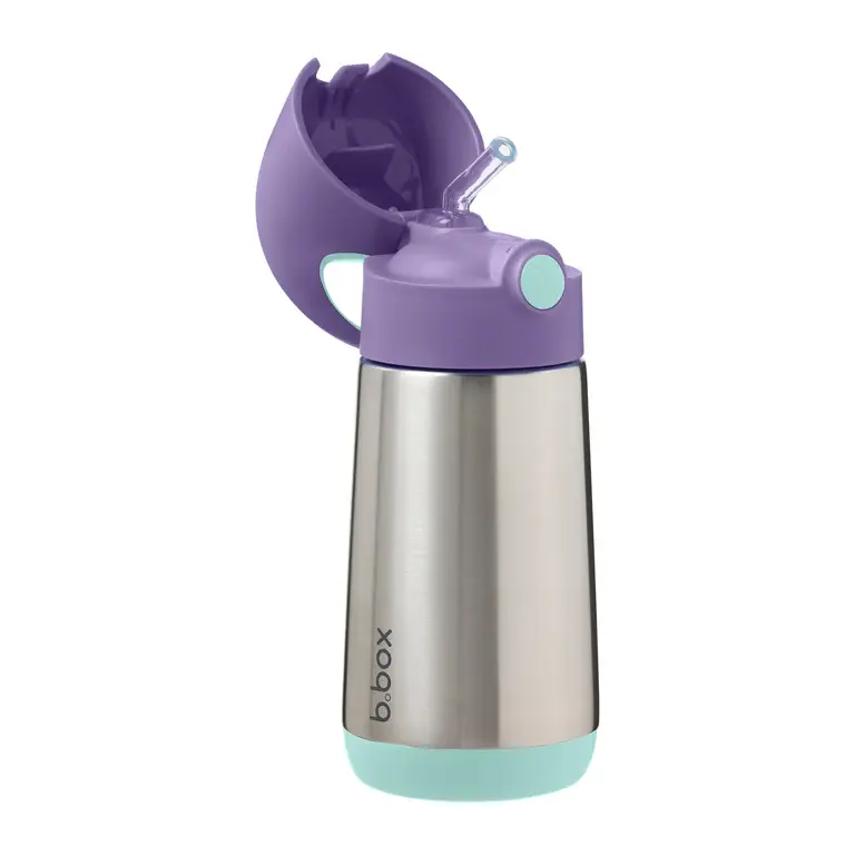 B.Box b.box Insulated Drink Bottle 350ml - Lilac Pop