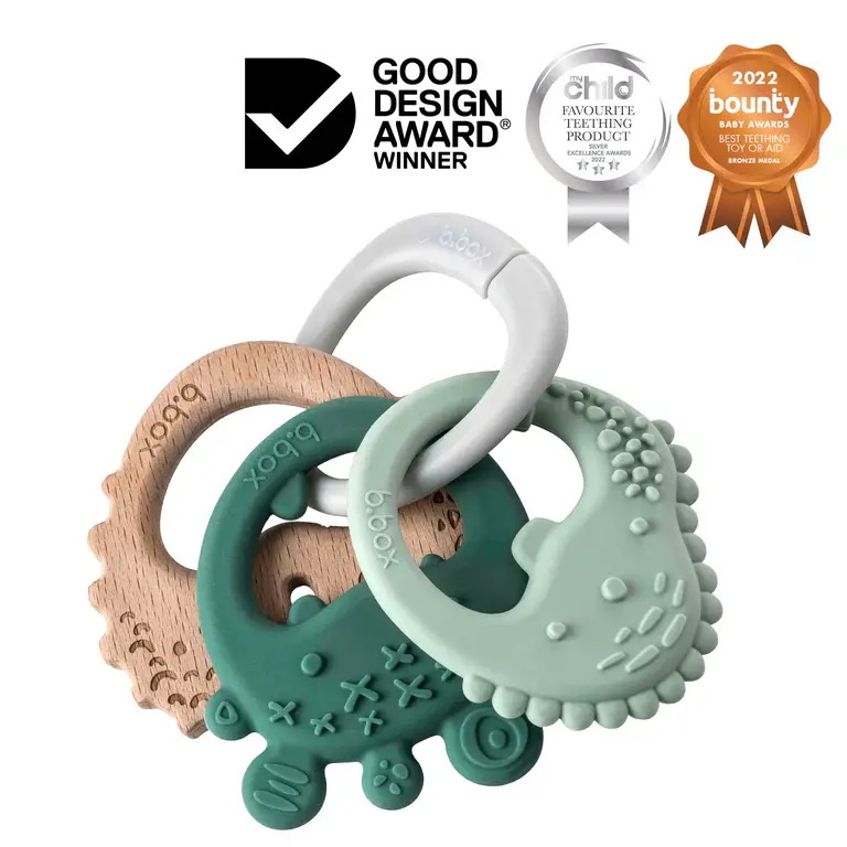 B.Box b.box Trio Teether Sage