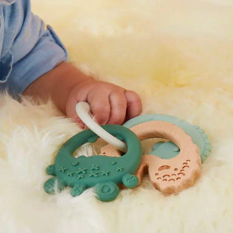 B.Box b.box Trio Teether Sage