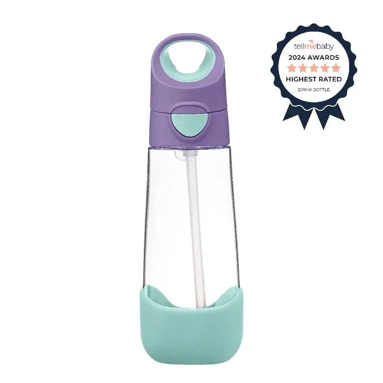 B.Box b.box 600mL Tritan Drink Bottle - Lilac Pop