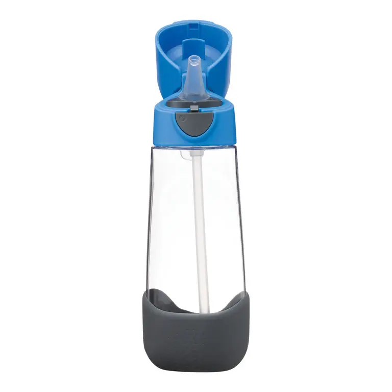 B.Box b.box 600mL Tritan Drink Bottle - Blue Slate