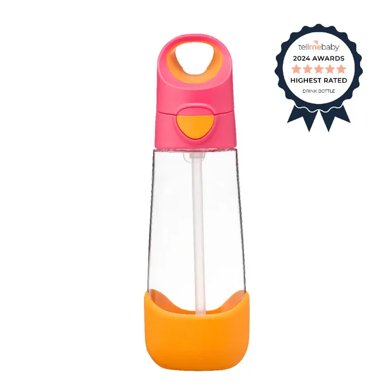 B.Box b.box 600mL Tritan Drink Bottle - Strawberry Shake