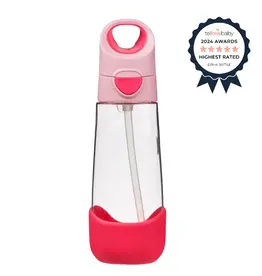 B.Box b.box 600mL Tritan Drink Bottle - Flamingo Fizz