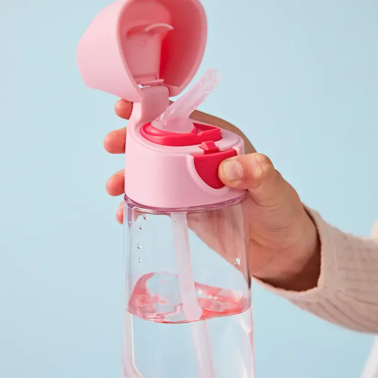 B.Box b.box 600mL Tritan Drink Bottle - Flamingo Fizz