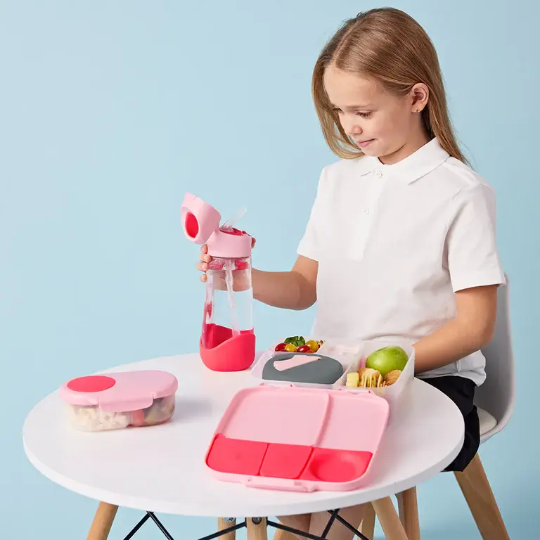 B.Box b.box 600mL Tritan Drink Bottle - Flamingo Fizz