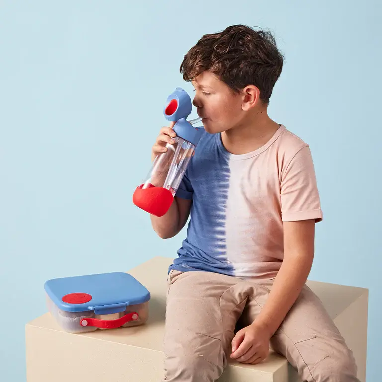 B.Box b.box 600mL Tritan Drink Bottle - Blue Blaze