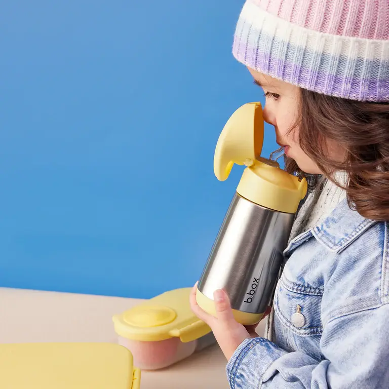 B.Box b.box Insulated Drink Bottle 350ml - Lemon Twist