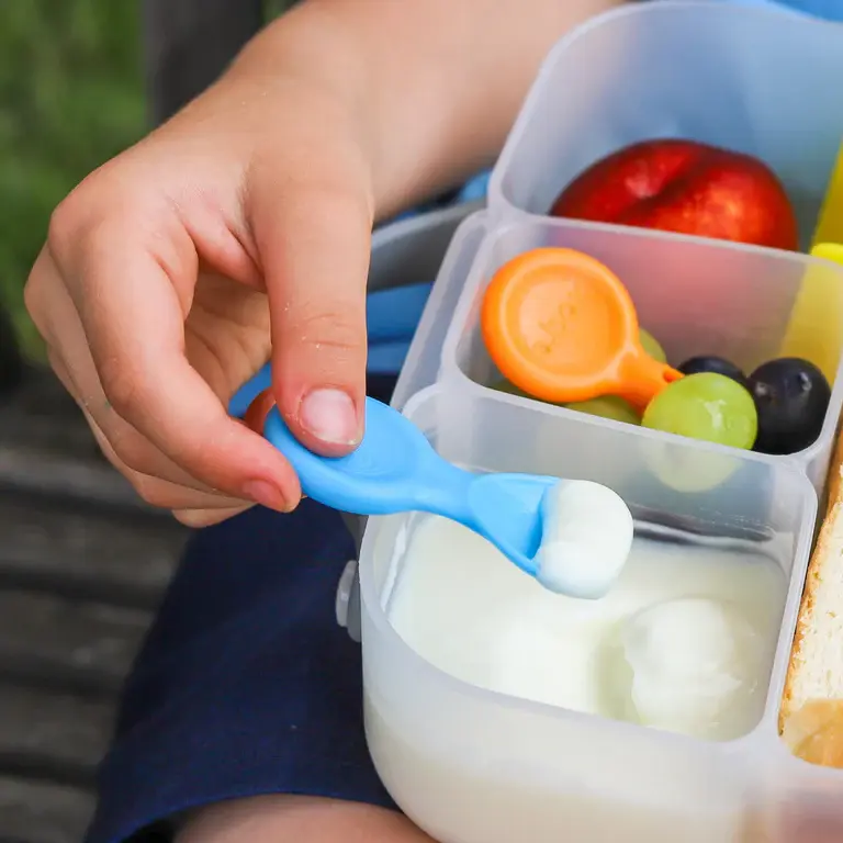 B.Box b.box Mini Spoon & Mini Flork pack (poly bag) - Citrus Orange