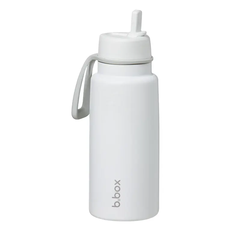 B.Box b.box 1L Insulated Flip Top Drink Bottle - White Out