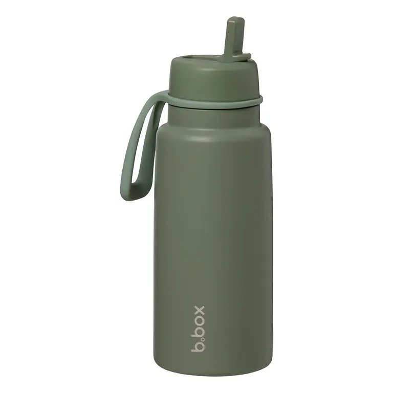 B.Box b.box 1L Insulated Flip Top Drink Bottle - Olive