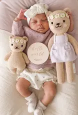 Cuddle+Kind Cuddle+Kind Baby Animal - Honey Bear (Ivory Floral)
