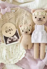 Cuddle+Kind Cuddle+Kind Baby Animal - Honey Bear (Ivory Floral)