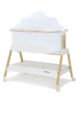 BabyRest Babyrest Alfie2 Bedside Bassinet - White/Natural