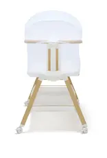 BabyRest Babyrest Alfie Bedside Bassinet - White/Natural