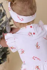 Snuggle Hunny Kids Snuggle Hunny Candy Cane Short Sleeve Organic Dress