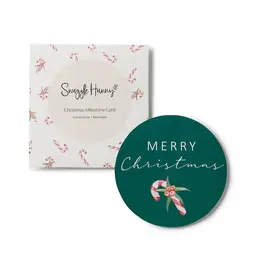 Snuggle Hunny Kids Snuggle Hunny Candy Cane Reversible Single Milestone Card