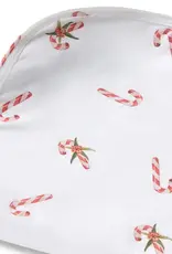 Snuggle Hunny Kids Snuggle Hunny Candy Cane Organic Jersey Wrap & Beanie Set + Milestone Card