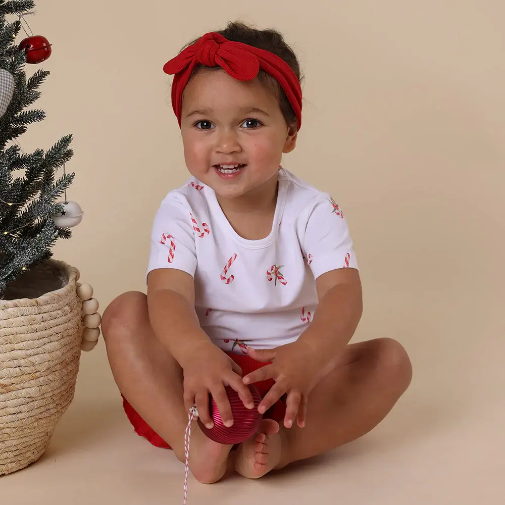 Snuggle Hunny Kids Snuggle Hunny Candy Cane Organic T-Shirt