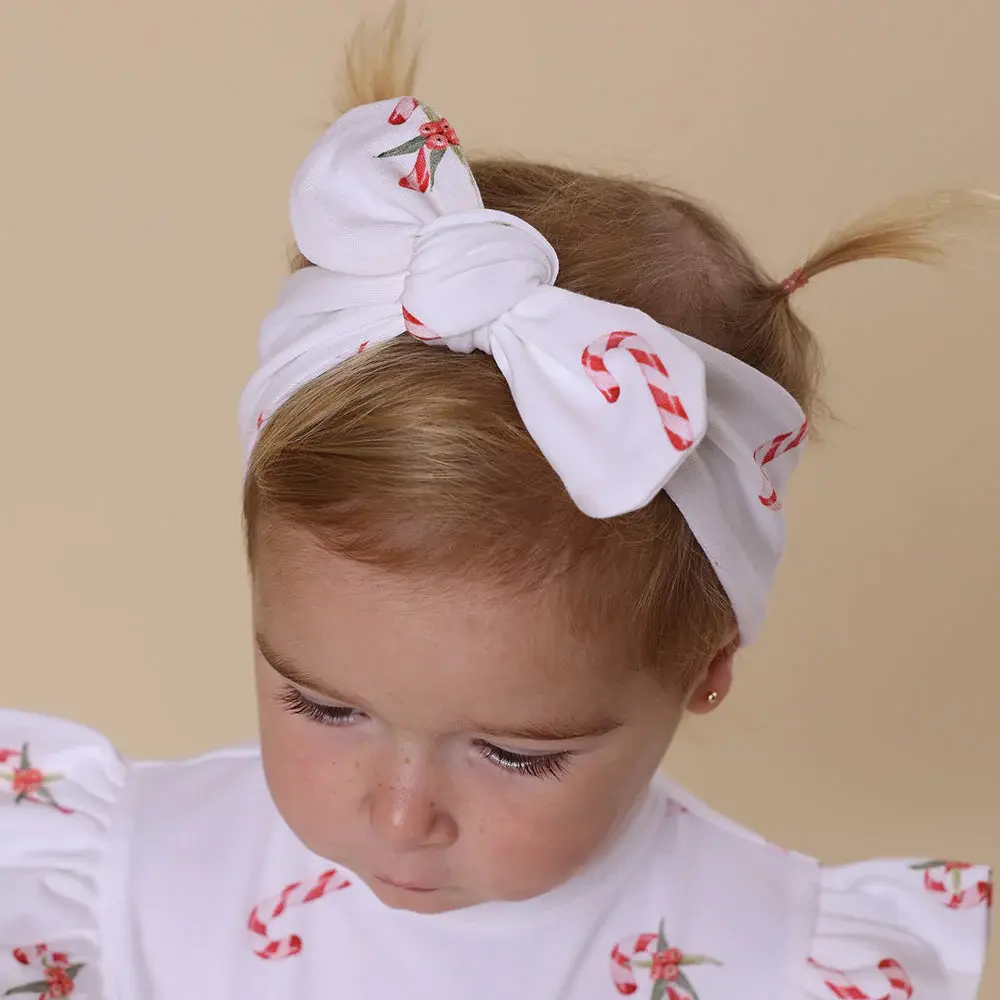 Snuggle Hunny Kids Snuggle Hunny Candy Cane Organic Topknot