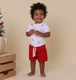 Snuggle Hunny Kids Snuggle Hunny Red Organic Shorts
