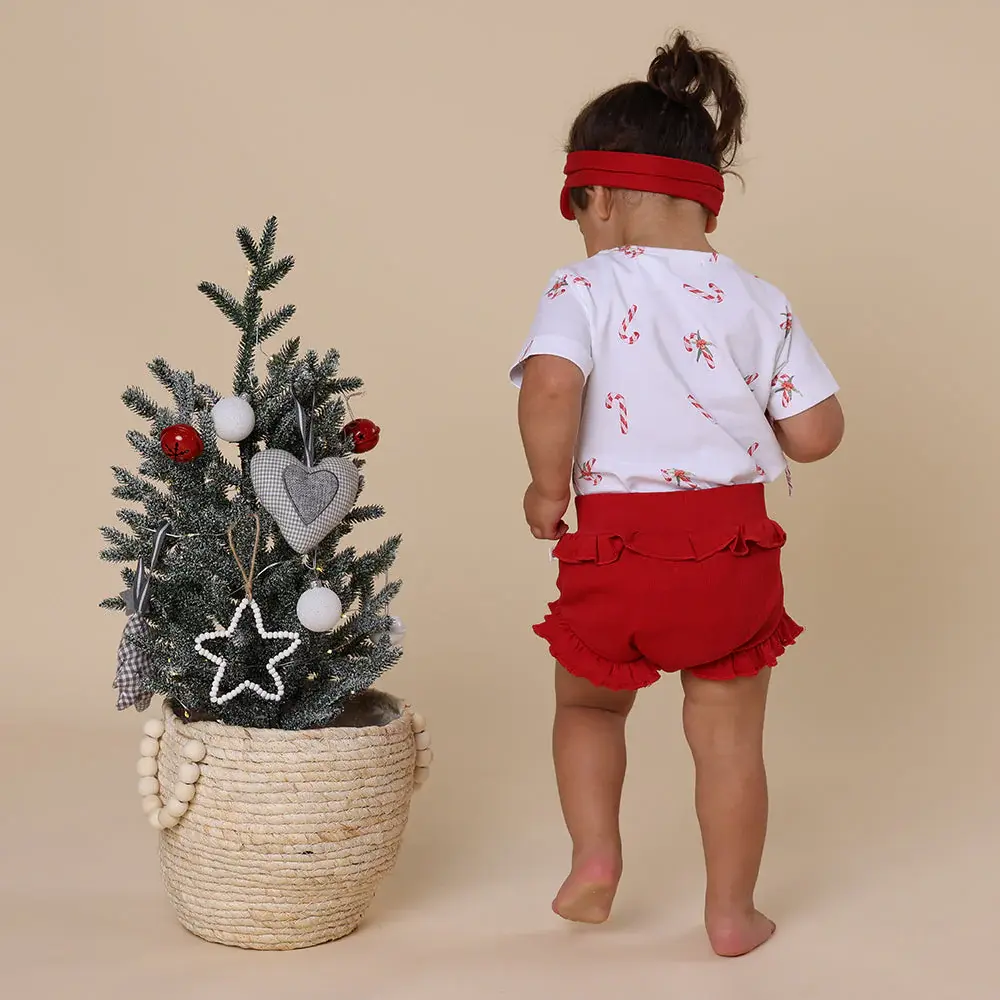 Snuggle Hunny Kids Snuggle Hunny Red Organic Bloomers