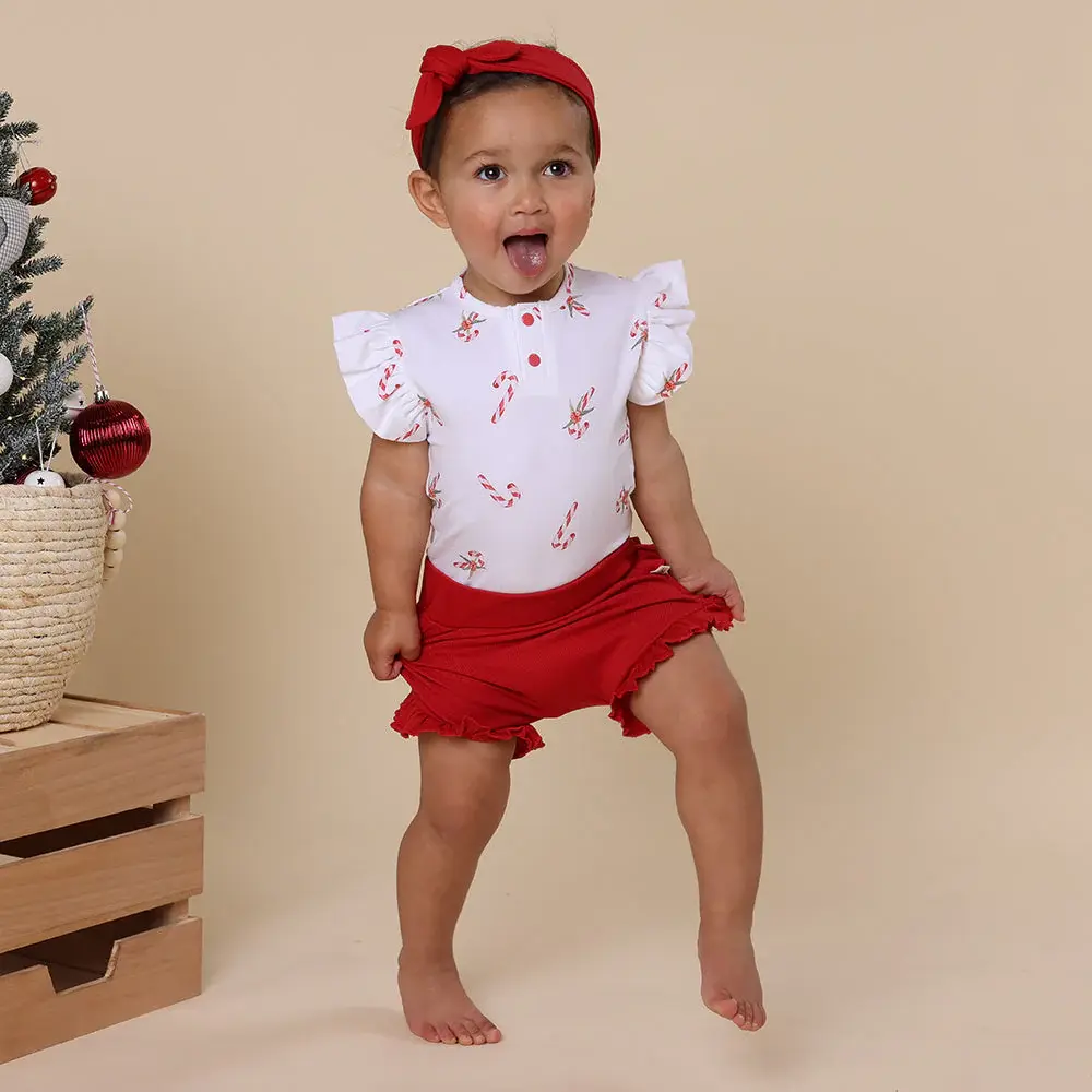 Snuggle Hunny Kids Snuggle Hunny Red Organic Bloomers