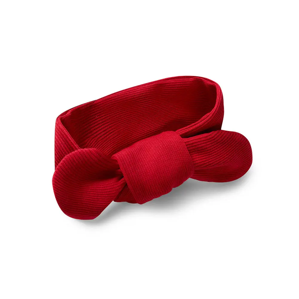 Snuggle Hunny Kids Snuggle Hunny Red Ribbed Organic Topknot