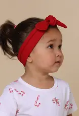 Snuggle Hunny Kids Snuggle Hunny Red Ribbed Organic Topknot