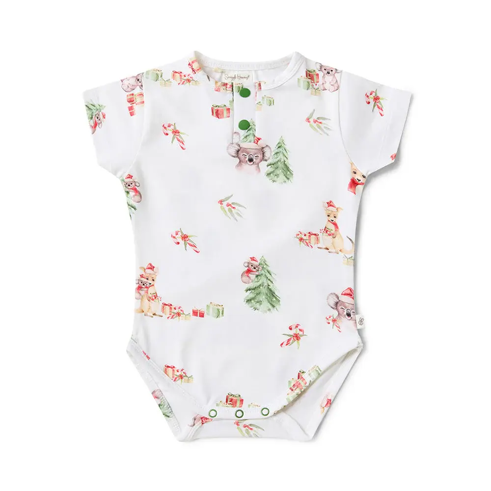 Snuggle Hunny Kids Snuggle Hunny Kangas & Koalas Short Sleeve Organic Bodysuit