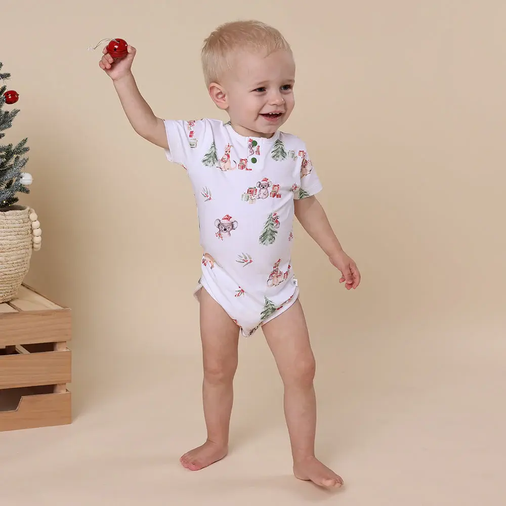Snuggle Hunny Kids Snuggle Hunny Kangas & Koalas Short Sleeve Organic Bodysuit