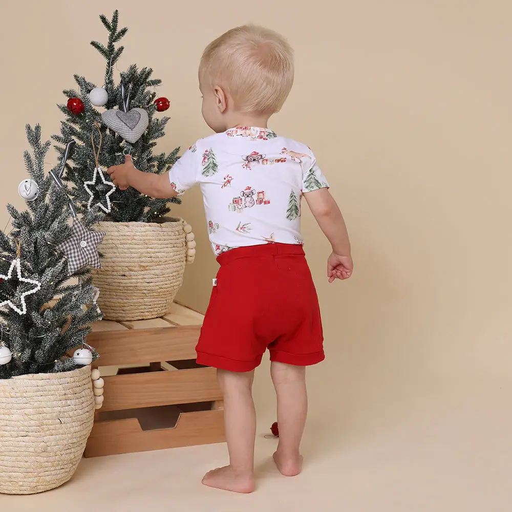 Snuggle Hunny Kids Snuggle Hunny Kangas & Koalas Short Sleeve Organic Bodysuit